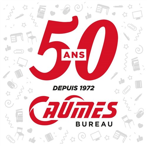 Logo 50 ans Caumes Bureau Aveyron